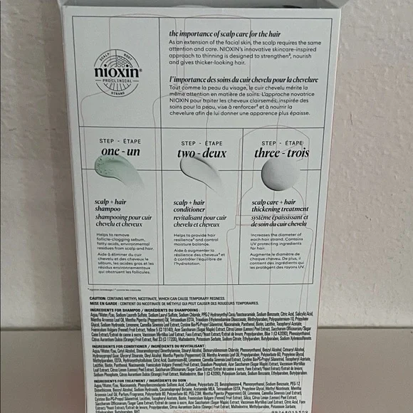 New in box NIOXIN 
COLORED/DRY/DAMAGED HAIR CHEVEUX COLORÉS/SECS/ENDOMMAGÉS - Picture 8 of 17
